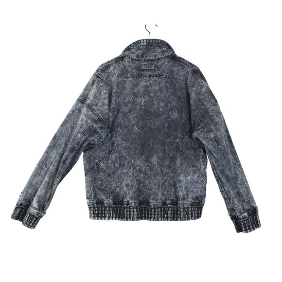 Nike Challenge Court Andre Agassi Acid Wash Jacket Fits L Black 90s 80s Retro - Picture 2 of 14